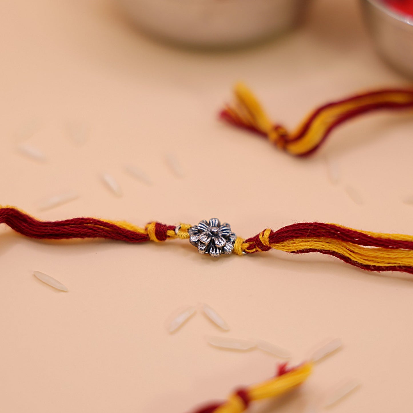 925 Silver Bloom Aura Rakhi