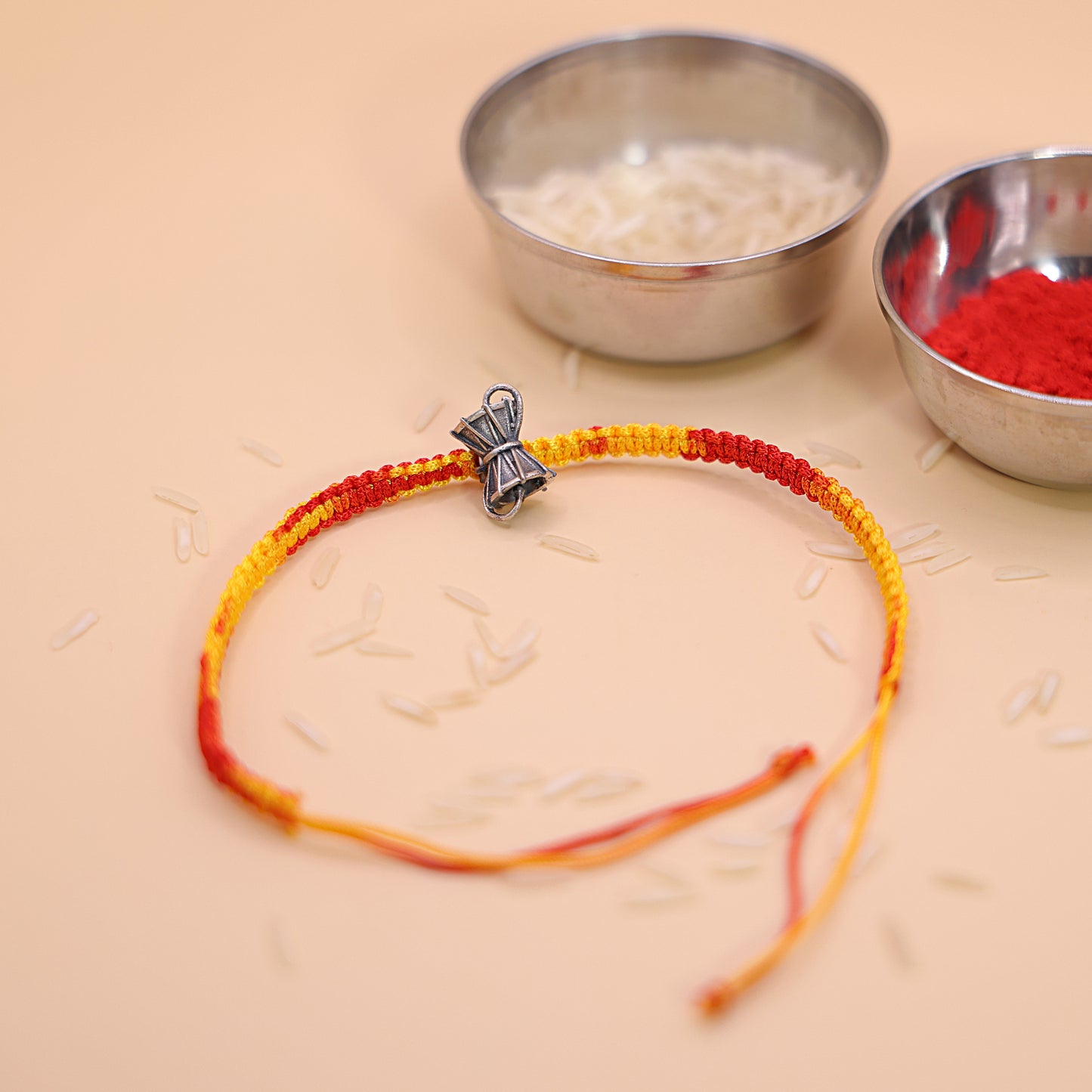 Mahadev Dumroo Silver Rakhi