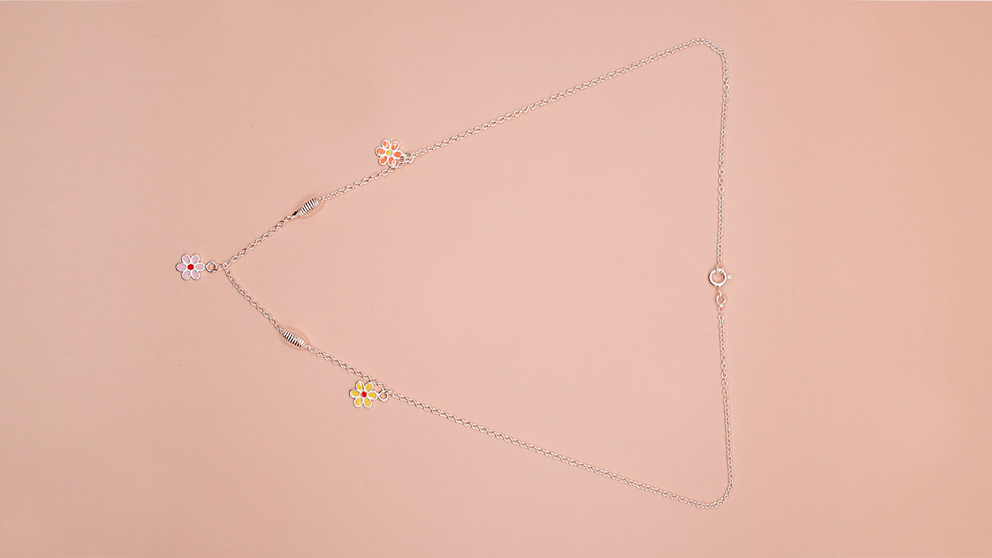 Trio Floral Necklace