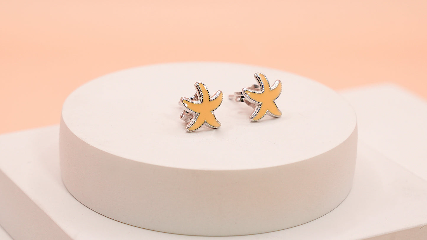 Sunny Starfish Studs