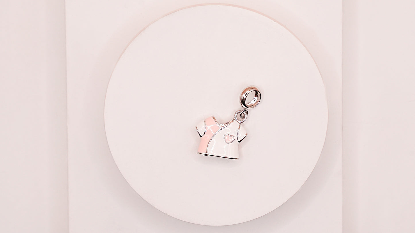 Baby Girl Cute Tee 925 Silver Pendant