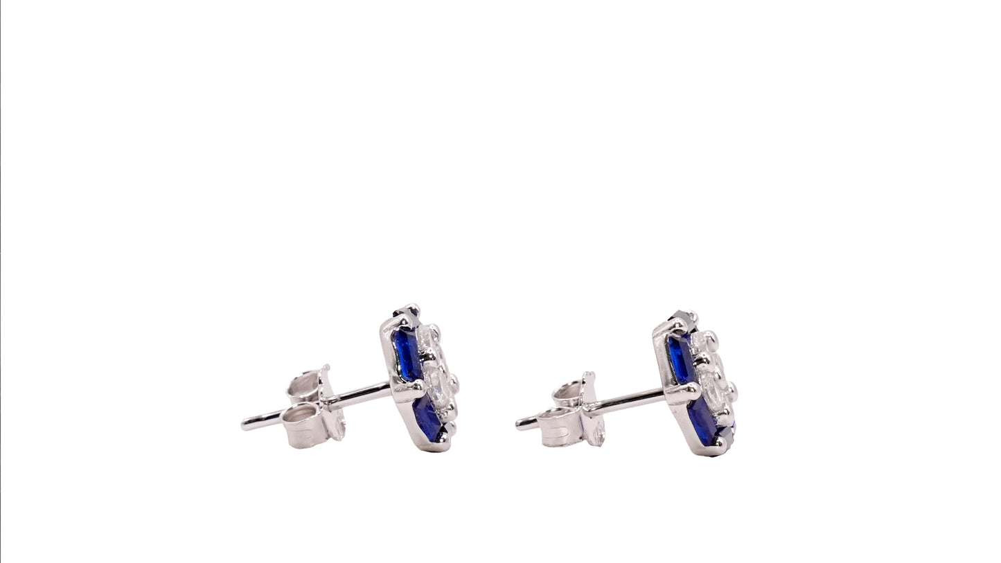 Blue stone studs