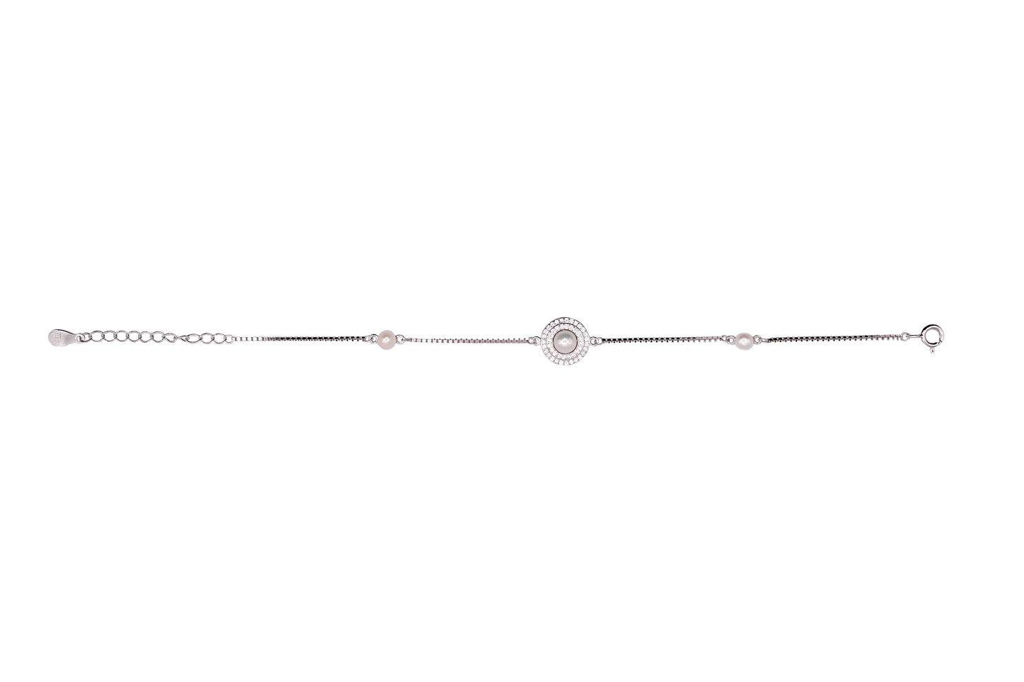 Pearl Orbit Bracelet (Single chain)