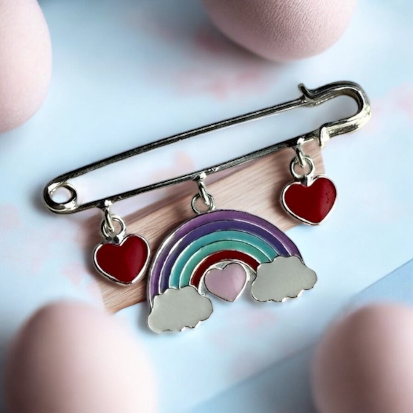 Rainbow Heart Lapel Pin