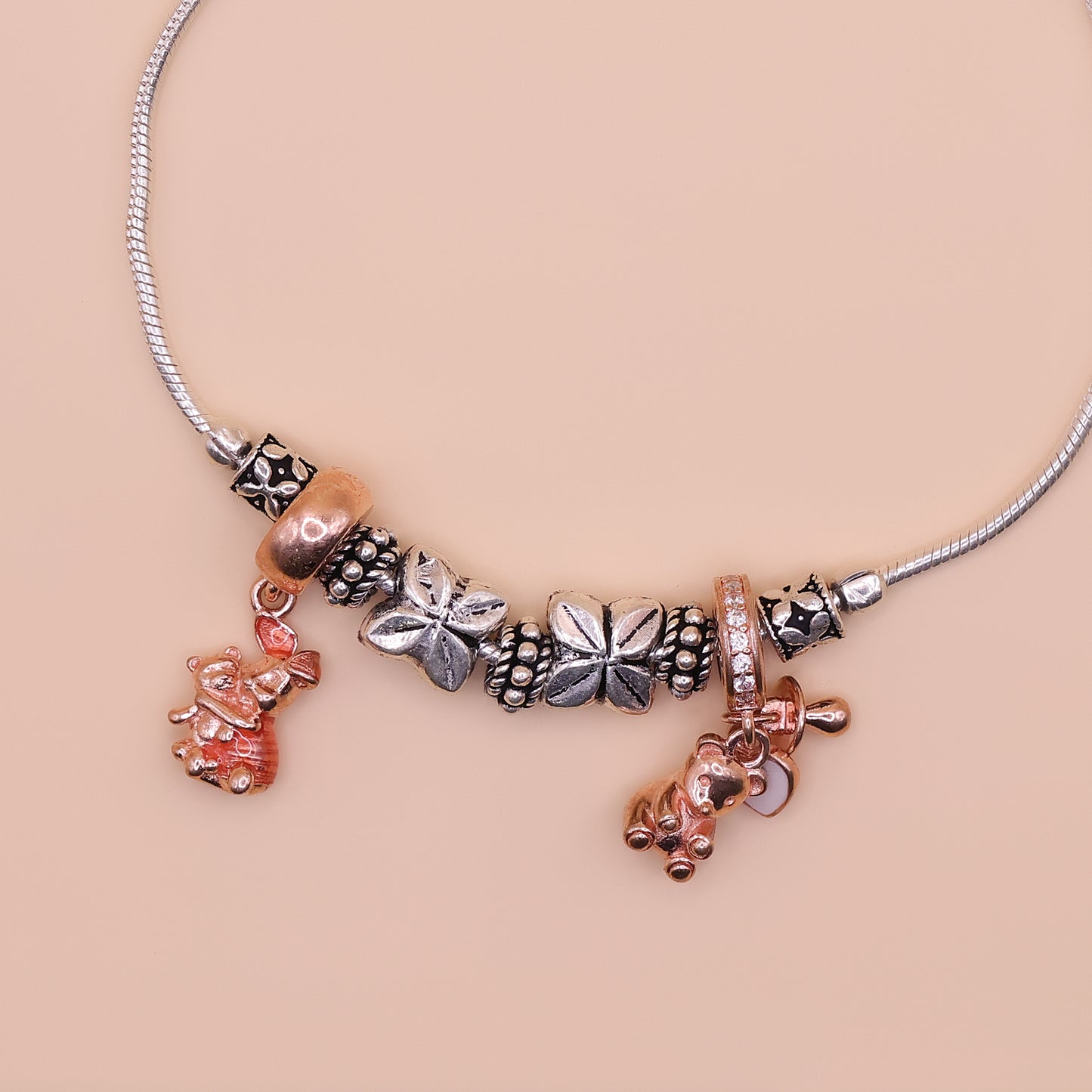 Teddy Blossom Charm Bracelet