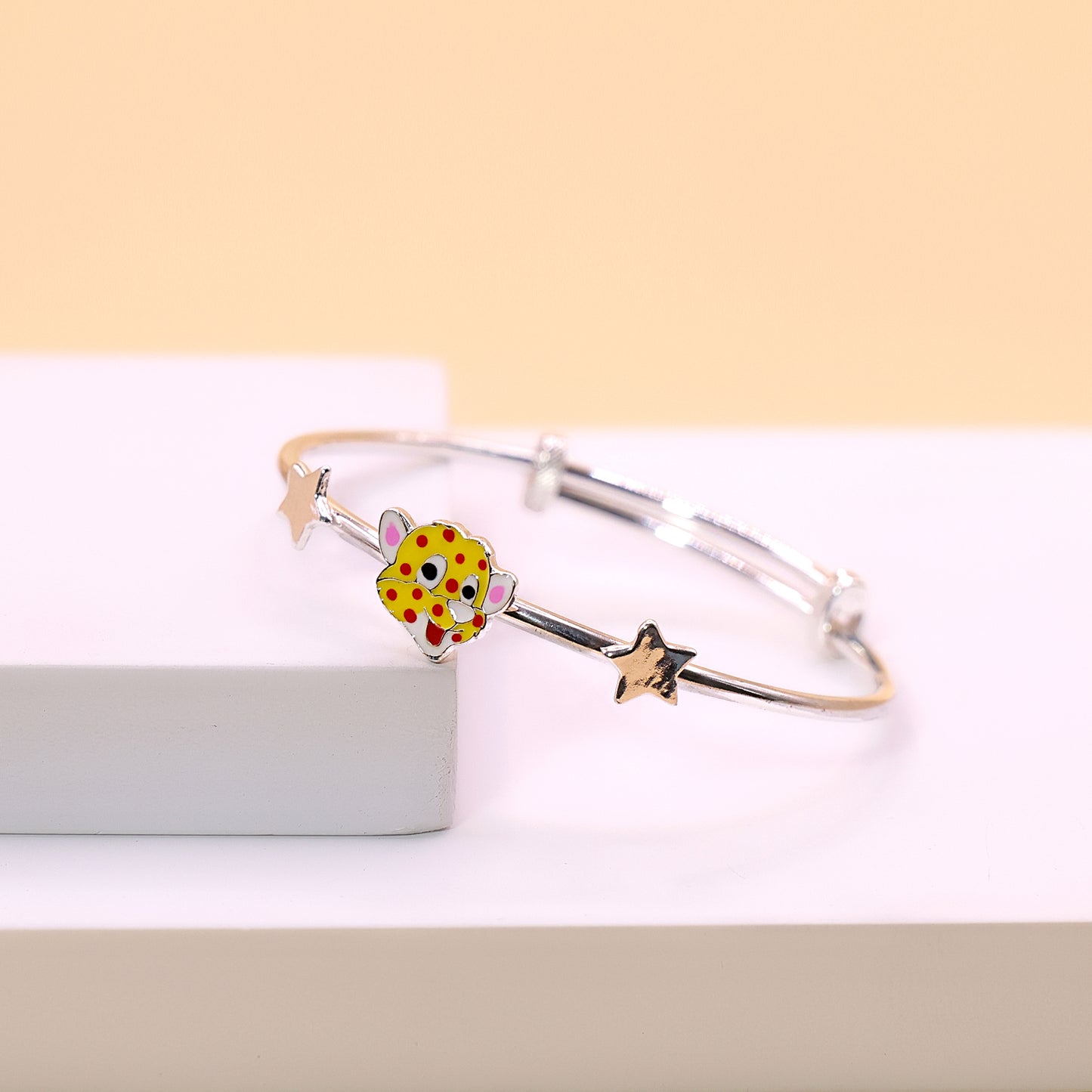 Leopard Charm Adjustable Kada
