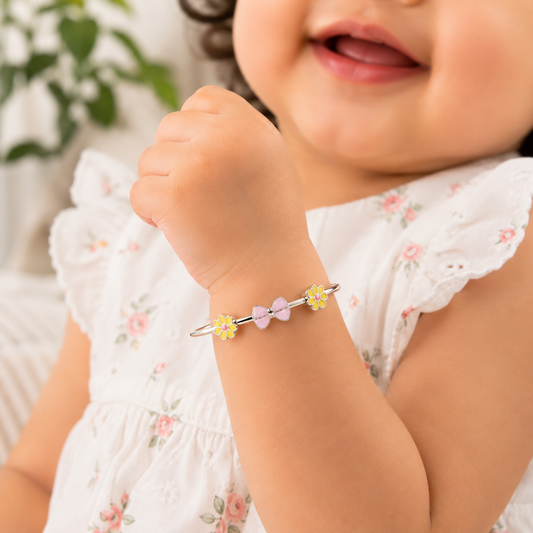 Flower n bow baby kada