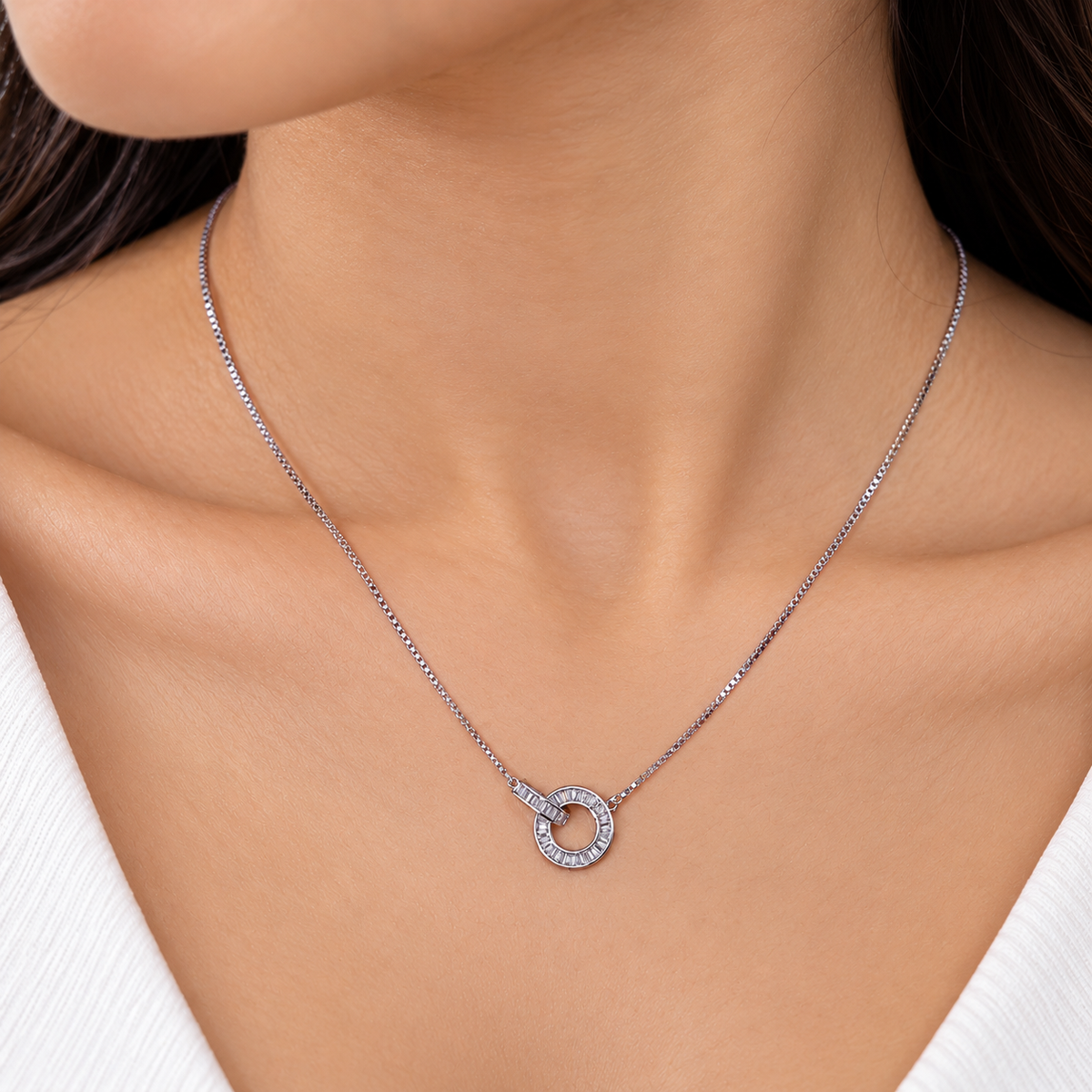 Entwine Baguette Pendant