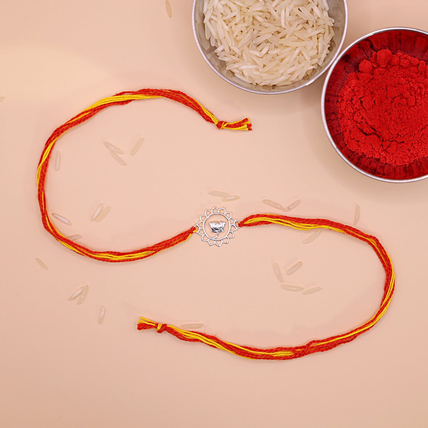 925 Silver Lotus Rakhi