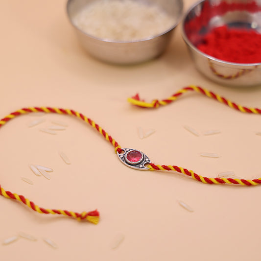 925 Silver Raj Tilak Rakhi