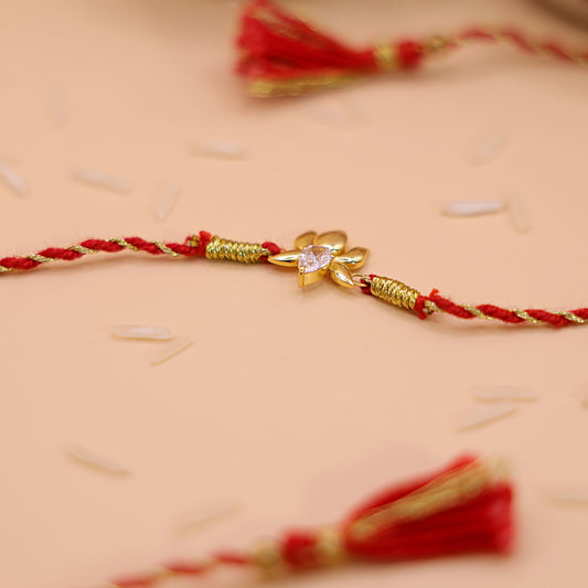 925 Silver Lotus Aura Rakhi