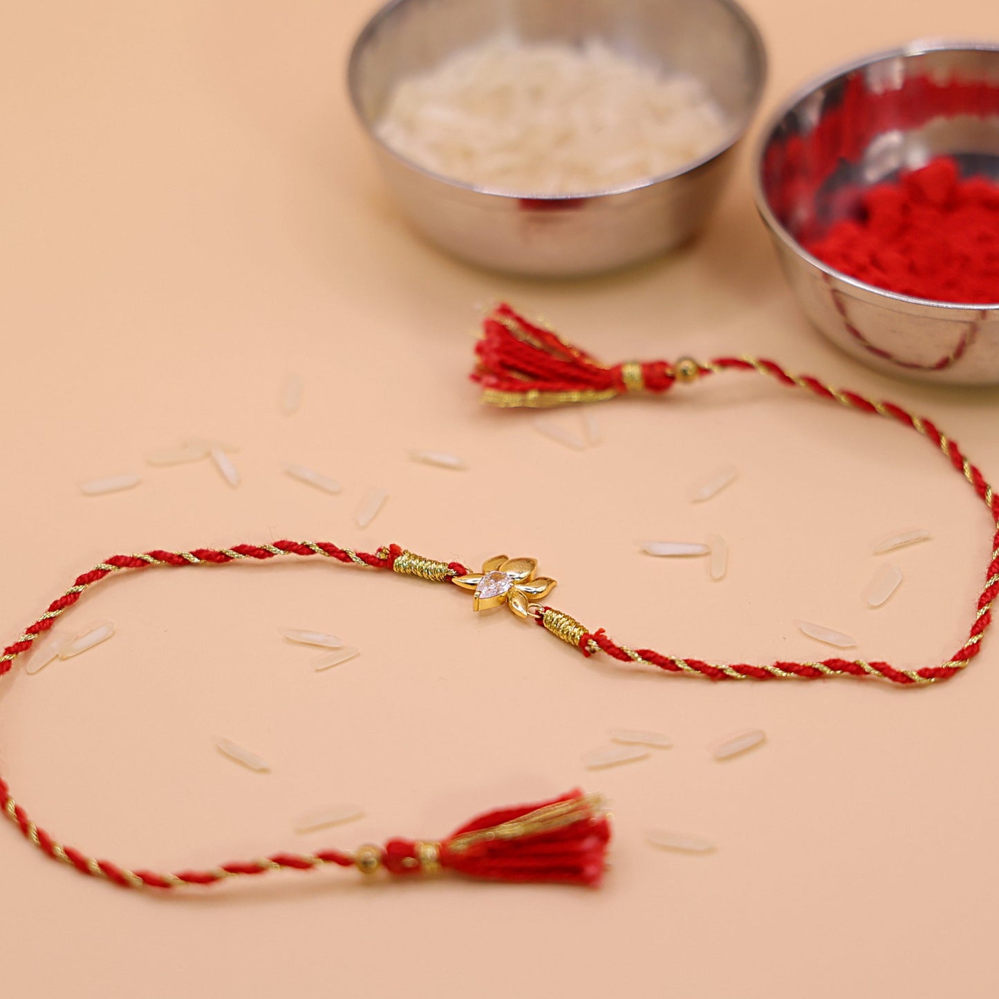 925 Silver Lotus Aura Rakhi