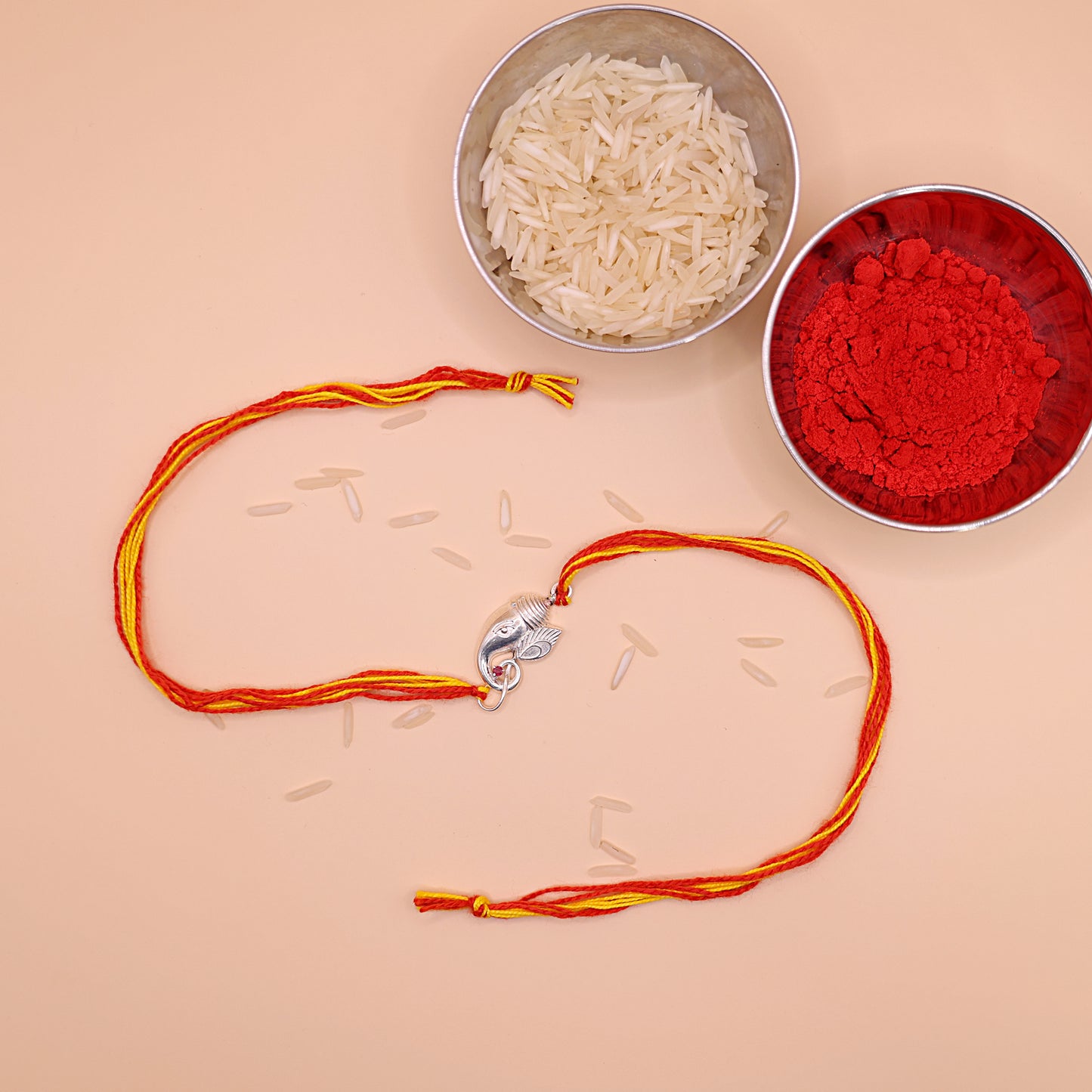 925 Silver Ganpati Rakhi