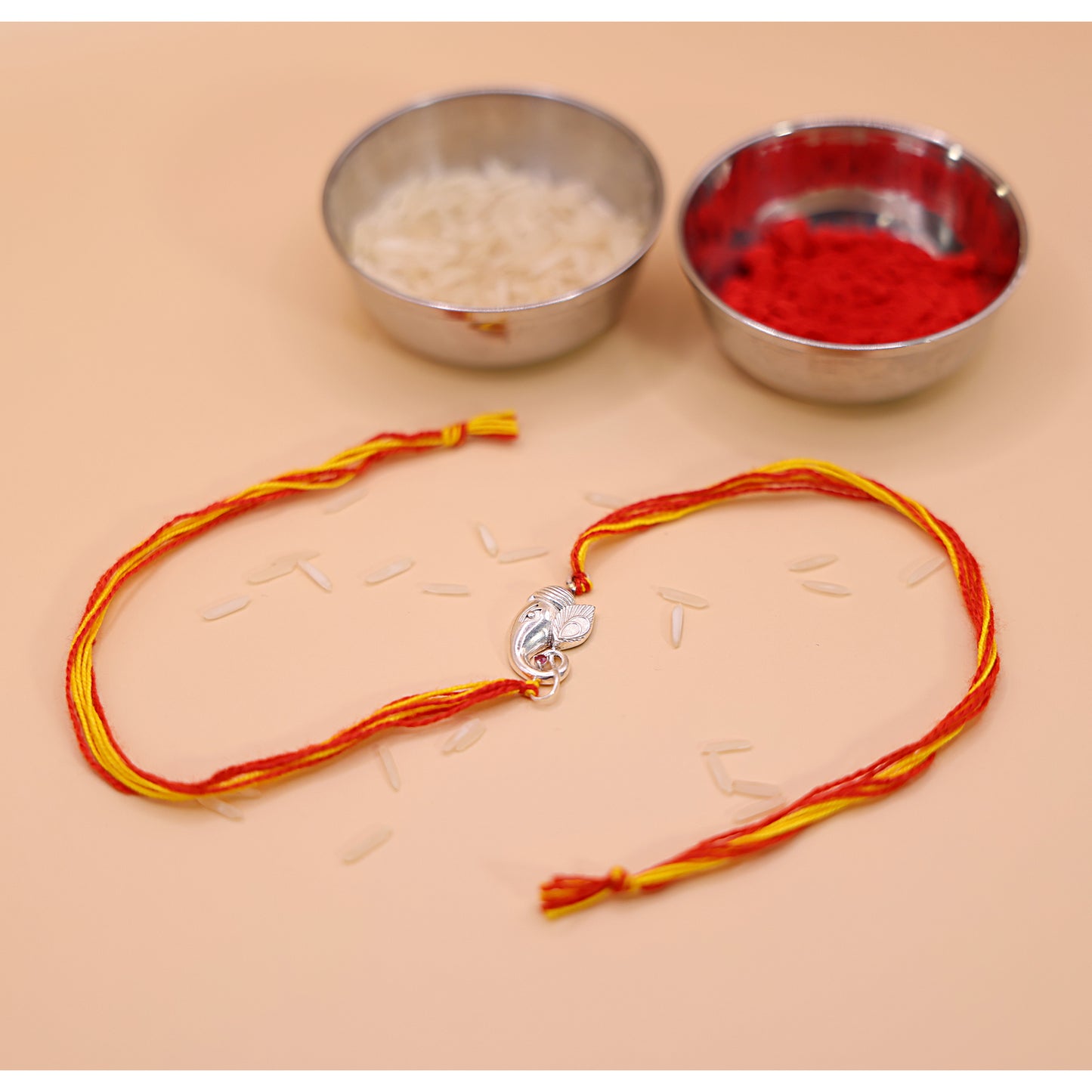 925 Silver Ganpati Rakhi