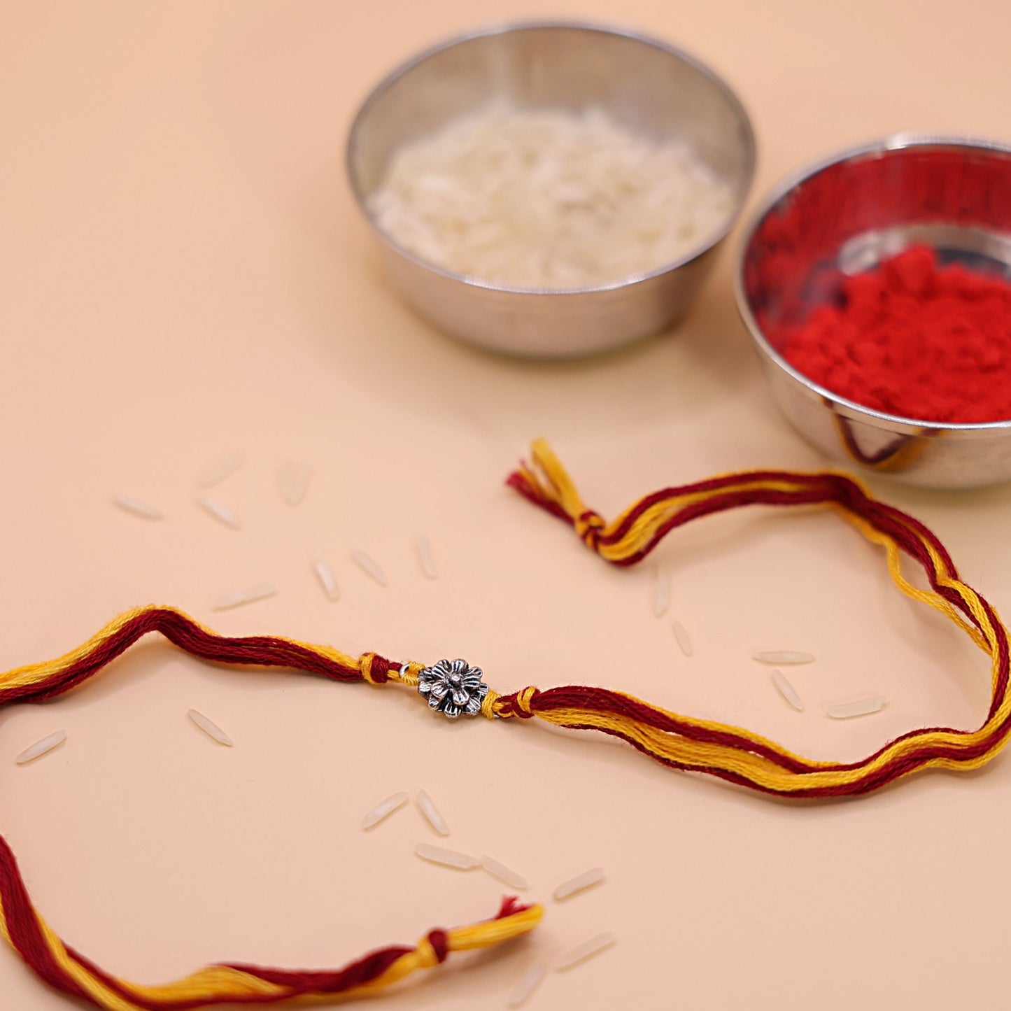 925 Silver Bloom Aura Rakhi