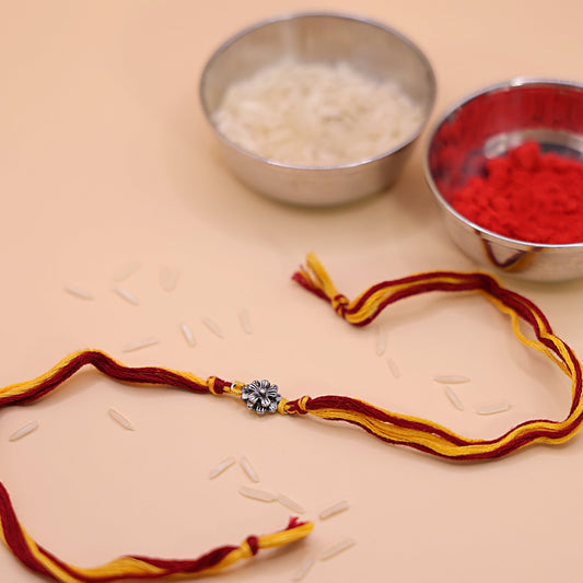 925 Silver Bloom Aura Rakhi