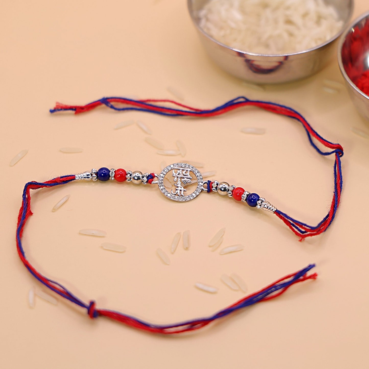 जय गुरुजी Silver Rakhi
