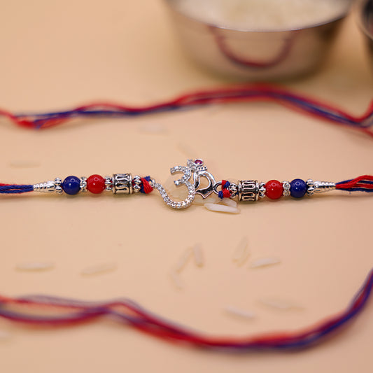 "ॐ (Om)" 925 Silver Rakhi