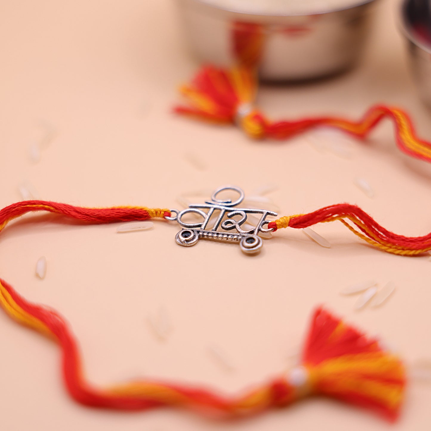 Mere वीरा Silver Rakhi
