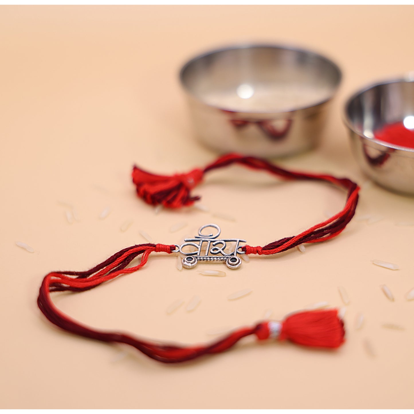 वीरा Silver Rakhi