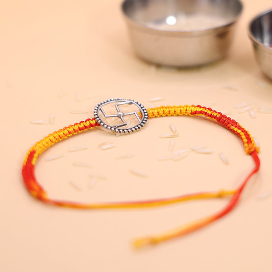 सत्य (Satya) Silver Rakhi