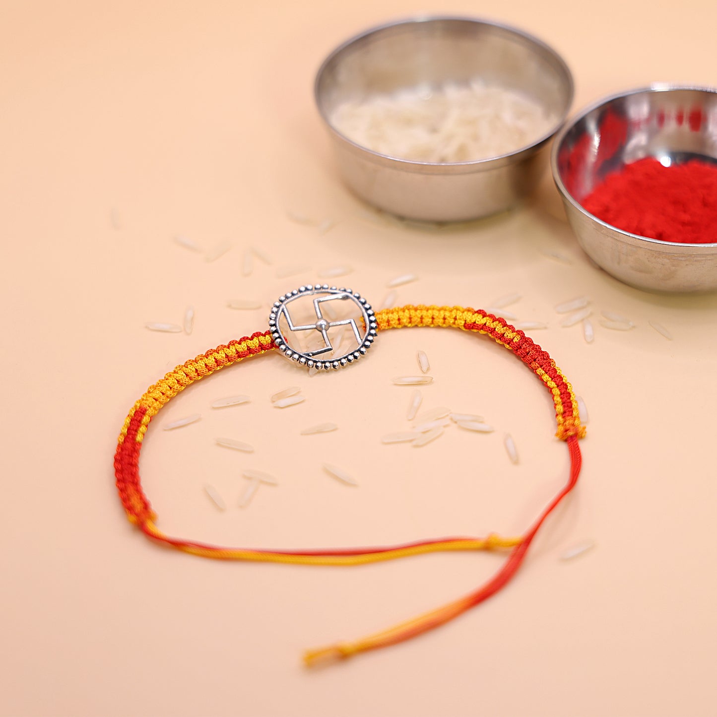 सत्य (Satya) Silver Rakhi