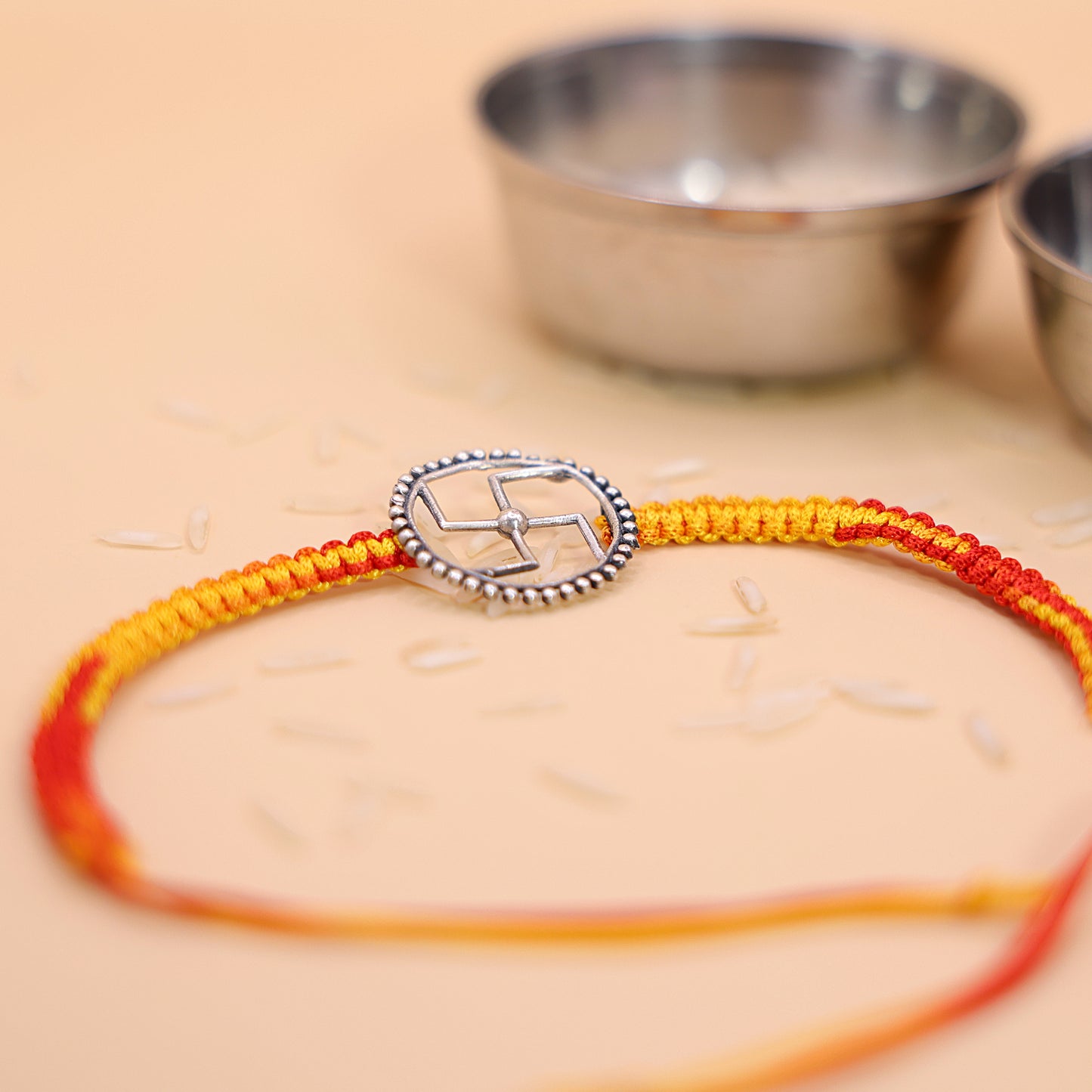 सत्य (Satya) Silver Rakhi