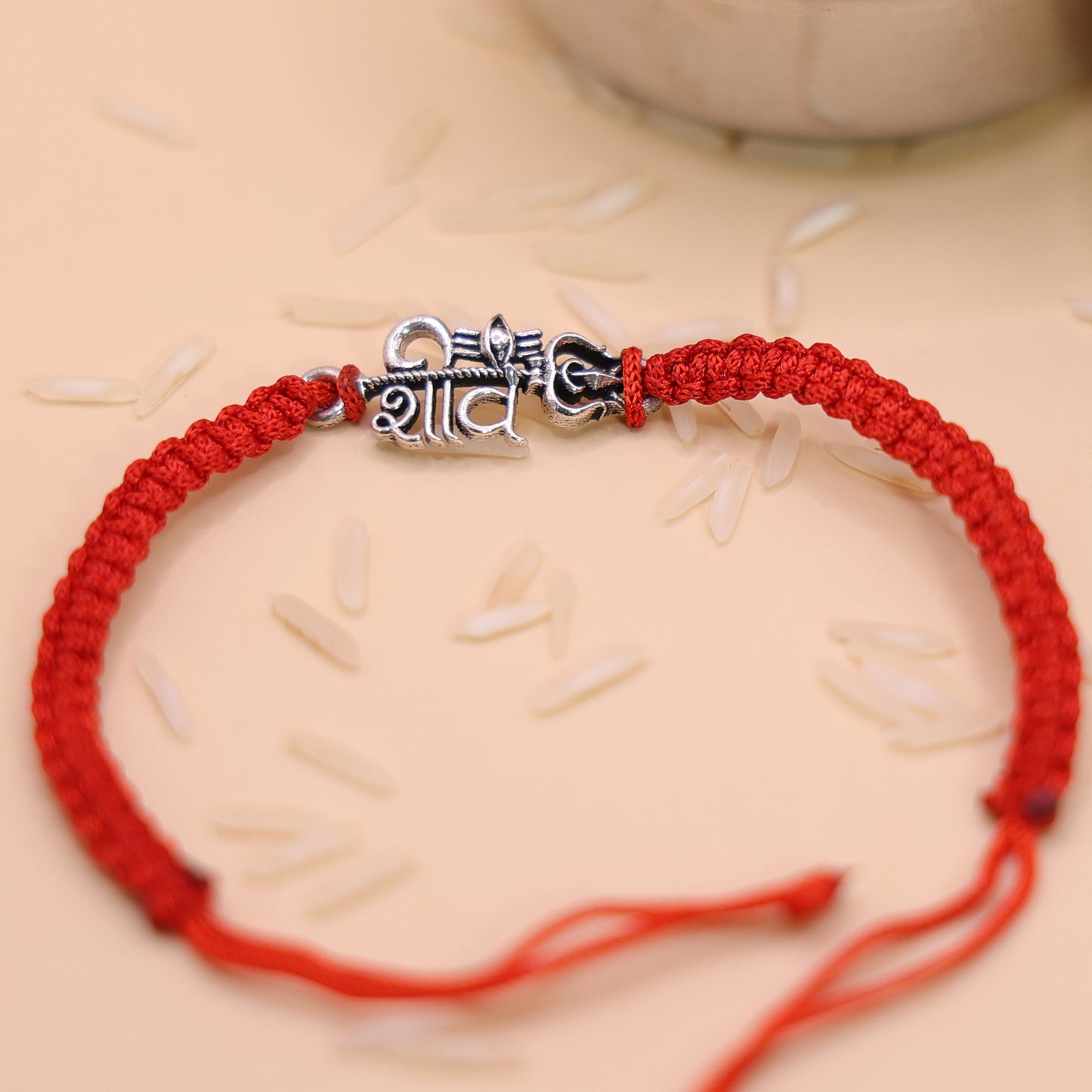 Sacred शिव Silver Rakhi