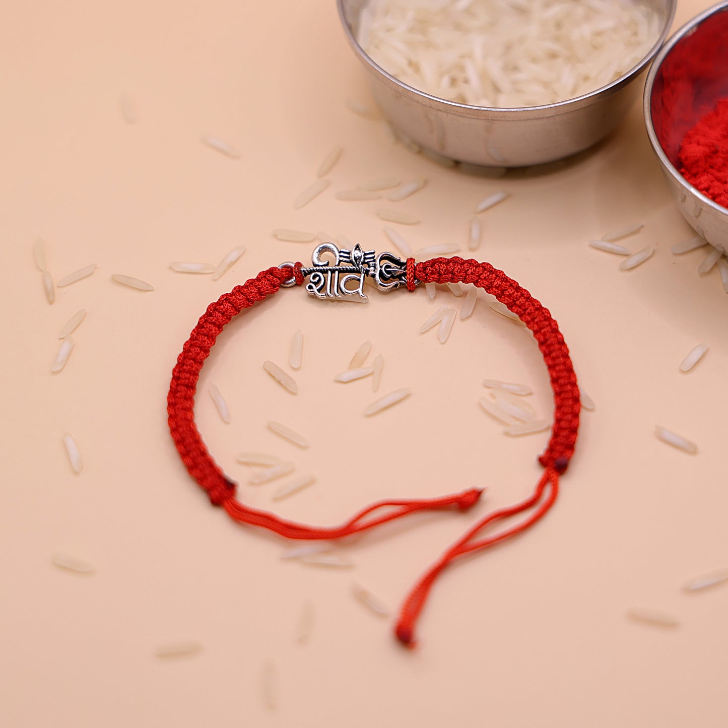 Sacred शिव Silver Rakhi