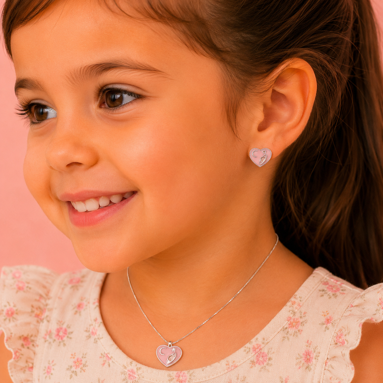 Heart Pendant Pink