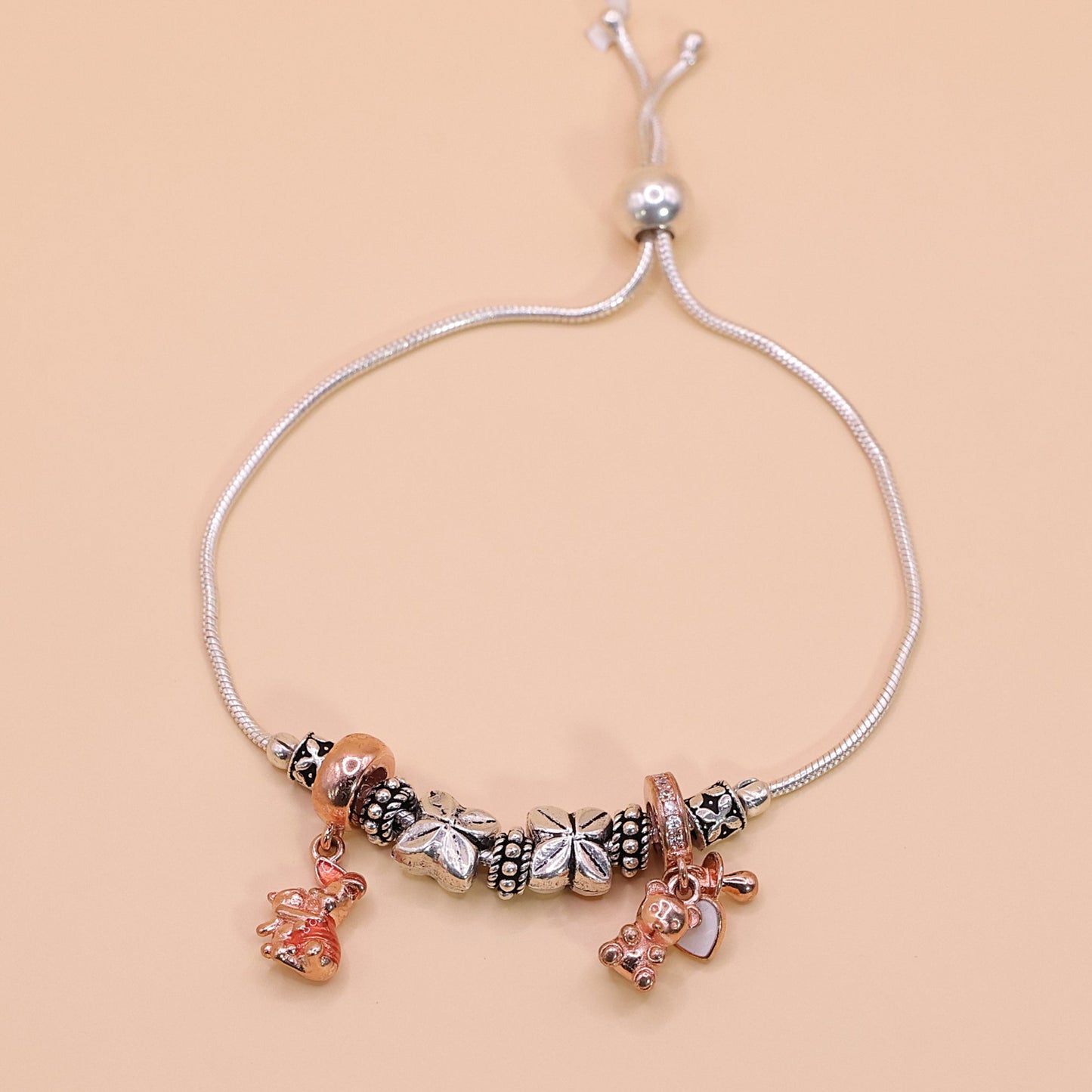 Teddy Blossom Charm Bracelet