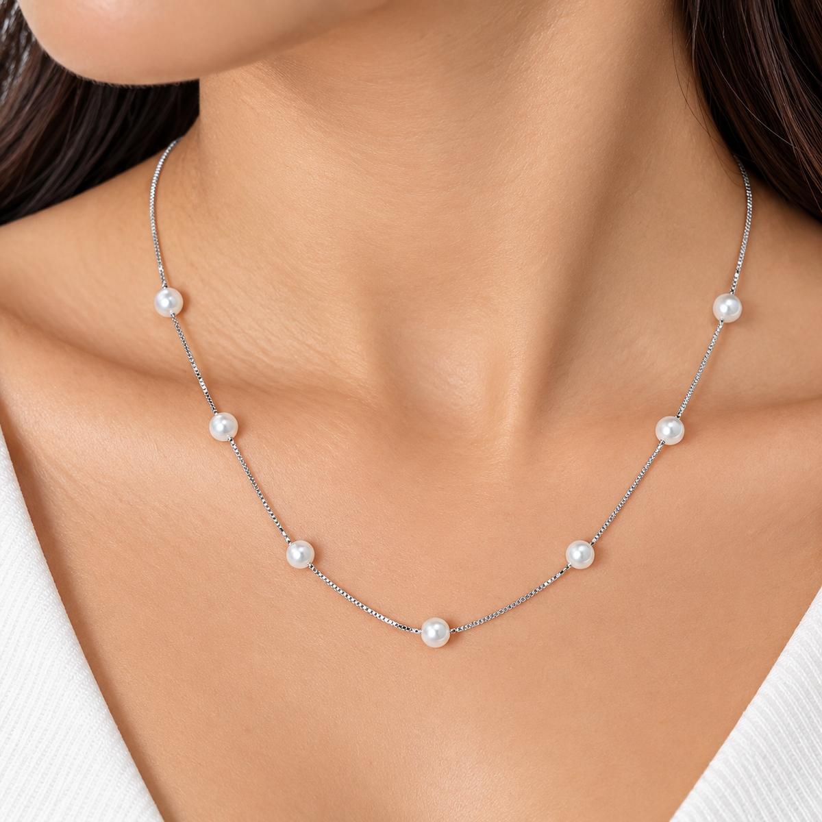 Pearl Cascade Necklace