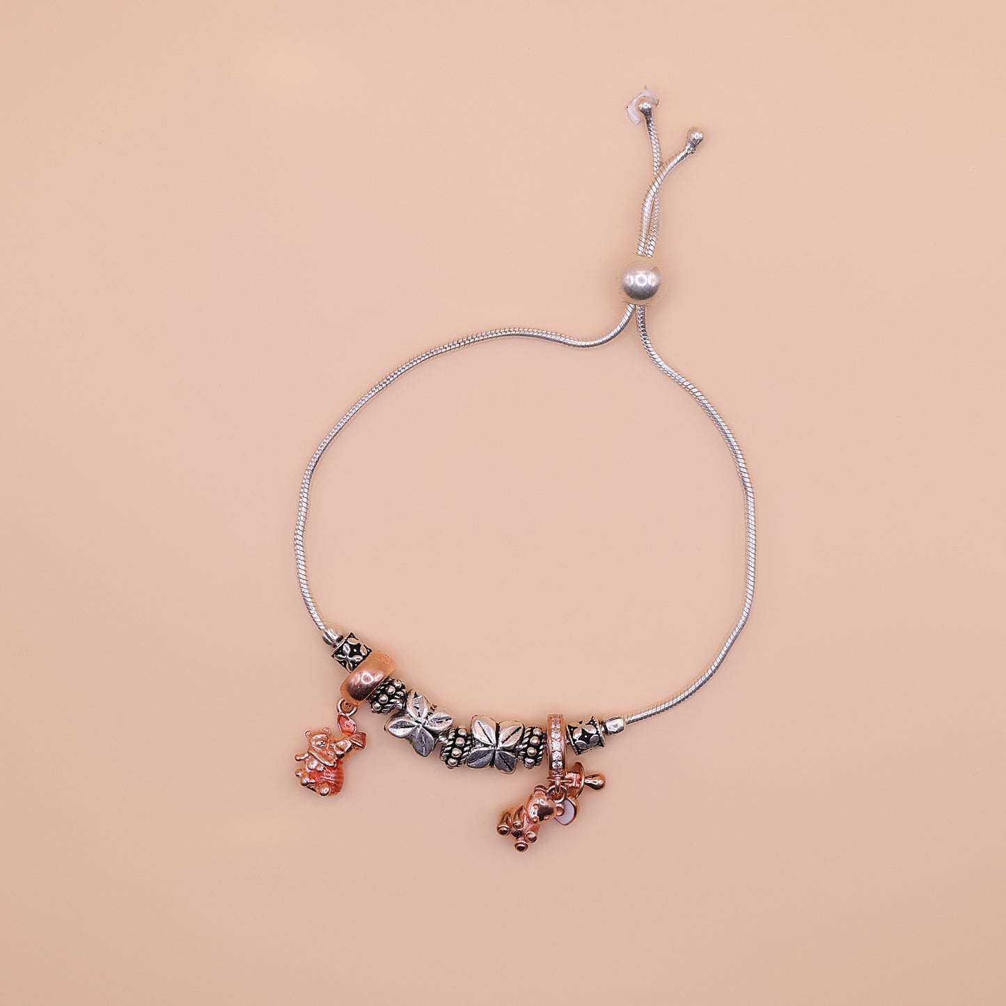 Teddy Blossom Charm Bracelet