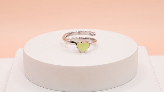Baby Green Heart Ring