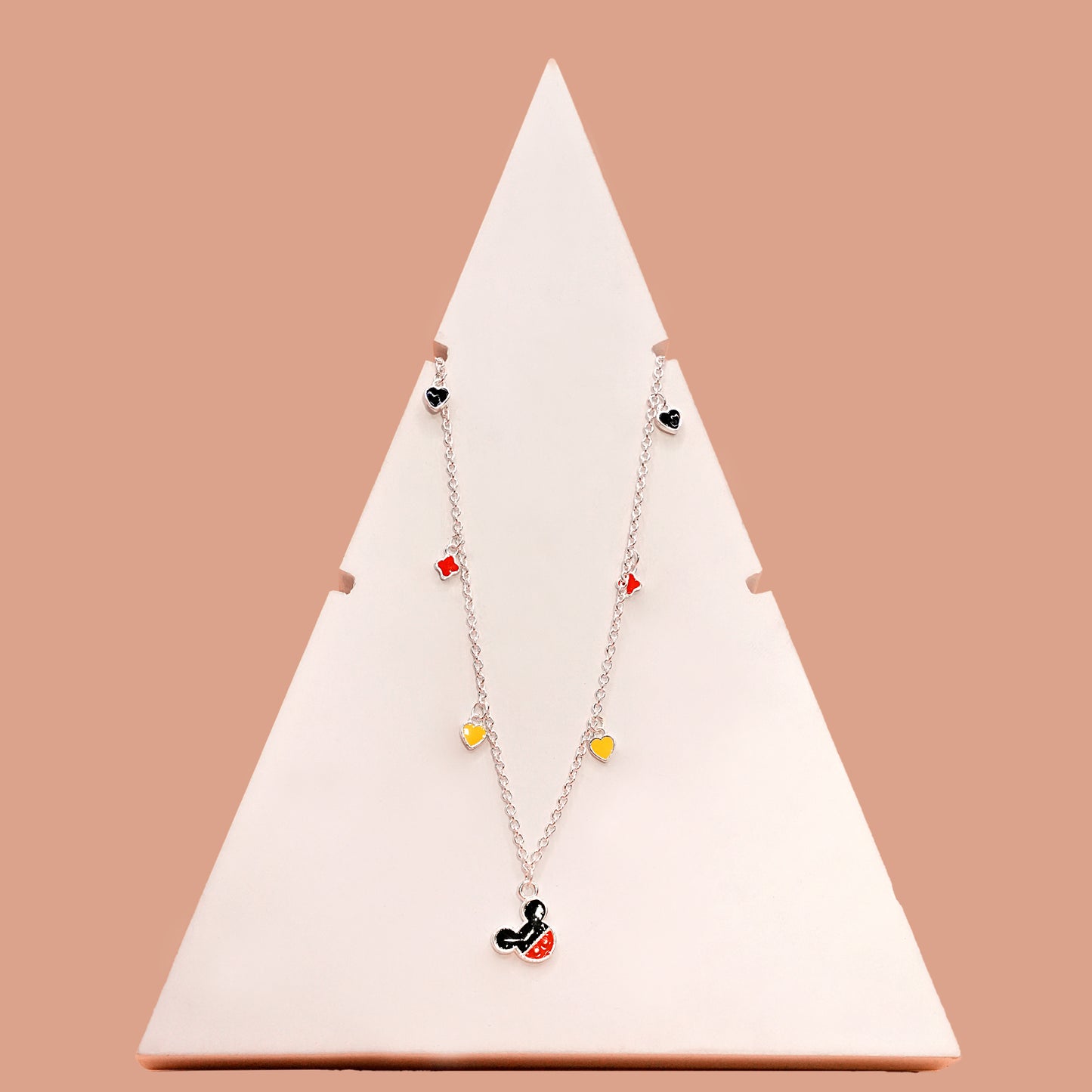 Mickey mouse beads necklace