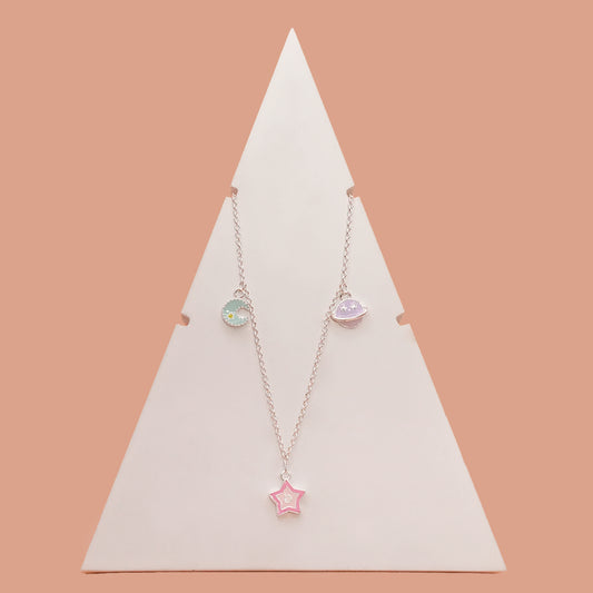 Star moon necklace