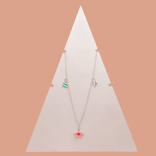 Pink Princess Crown Necklace