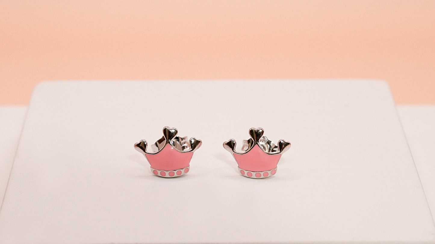 Little Queen Crown Studs