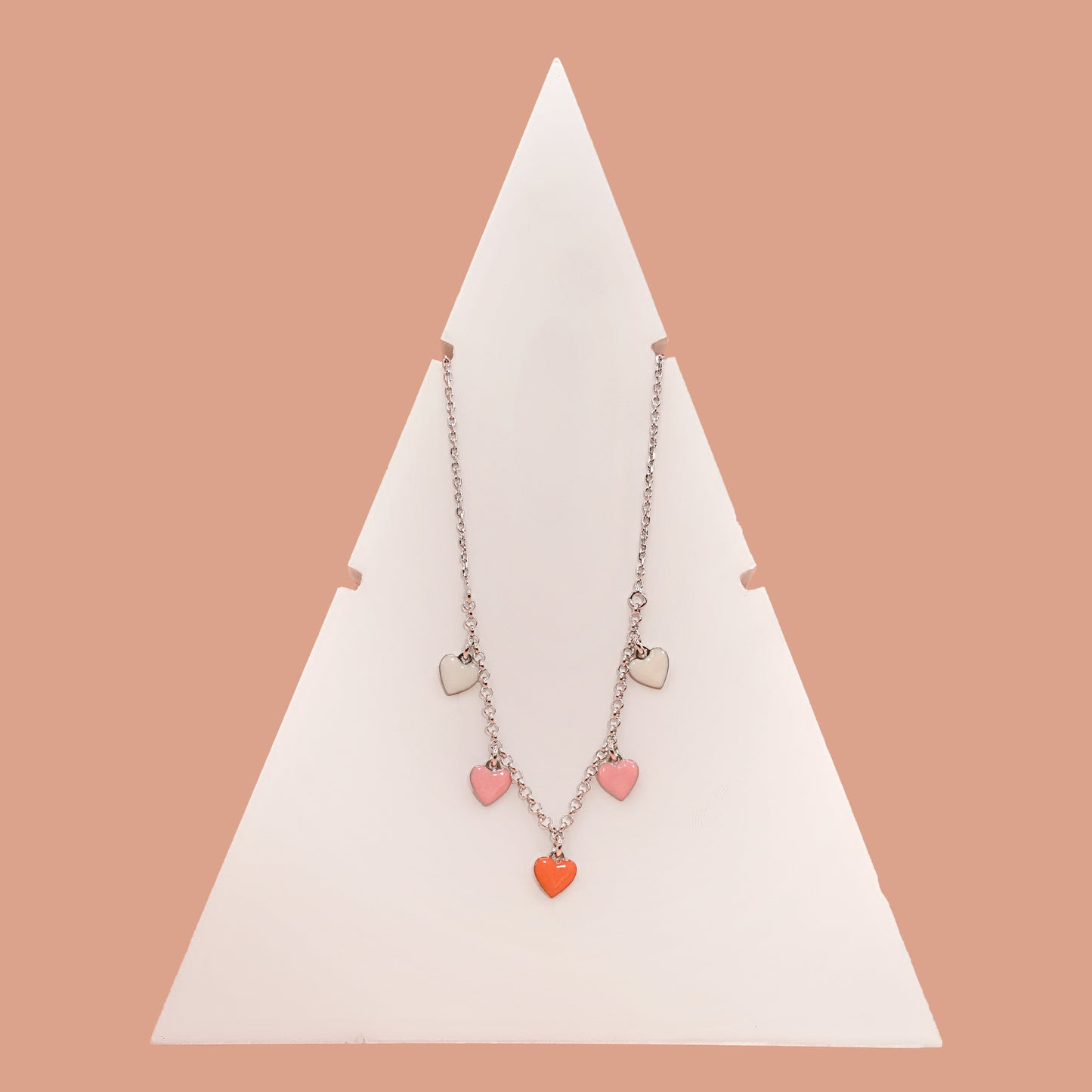 Heart Hanging Charms Necklace