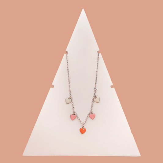 Heart Hanging Charms Necklace
