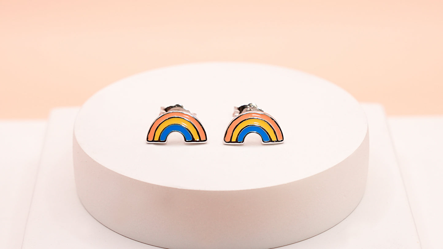 Colorful Rainbow Studs