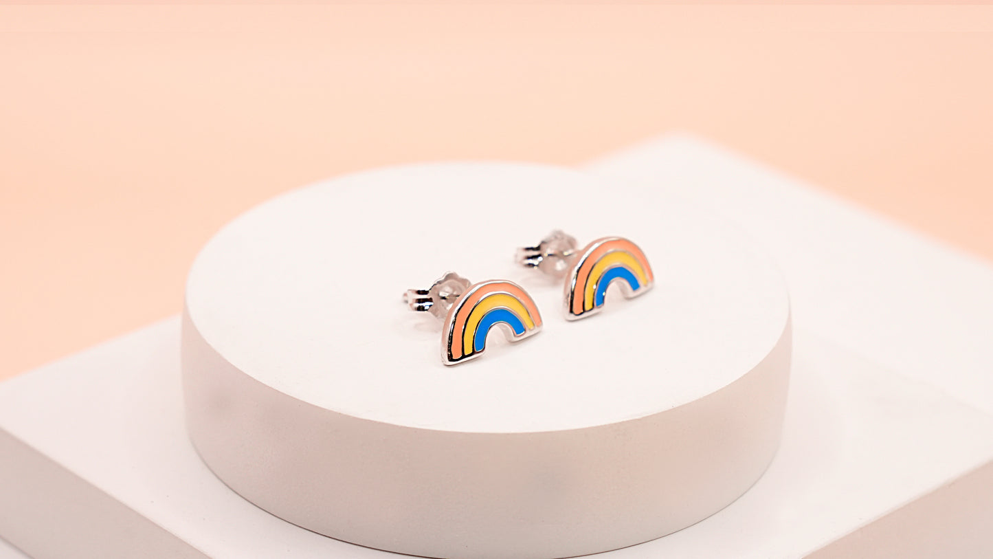 Colorful Rainbow Studs