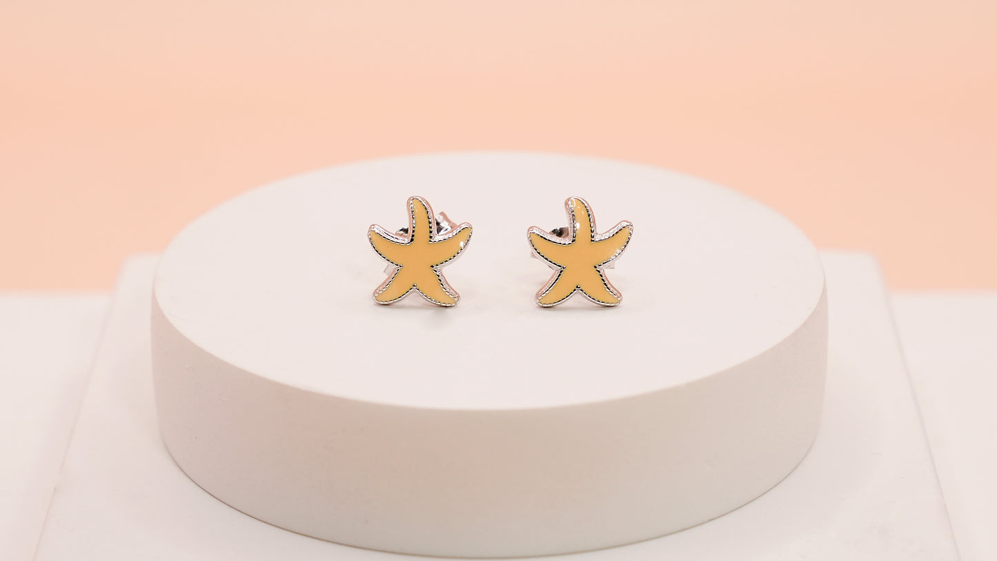 Sunny Starfish Studs