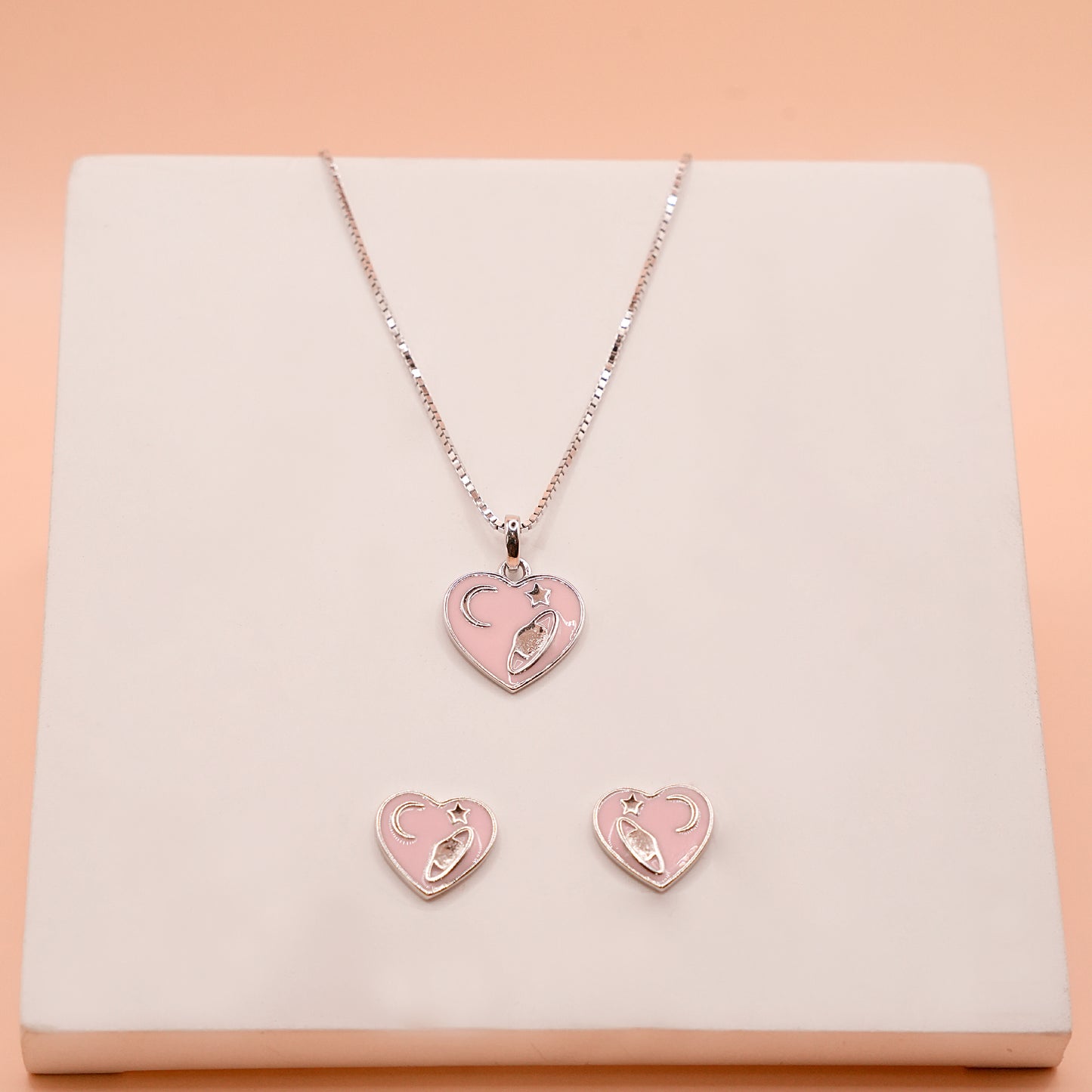 Heart Pendant Pink