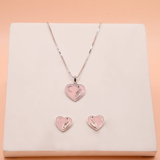 Heart Pendant Pink