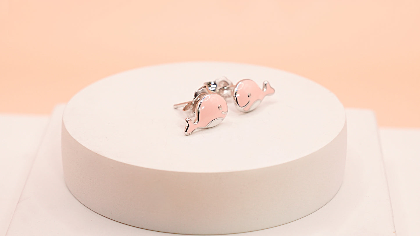 Pink Dolphin Pendant set