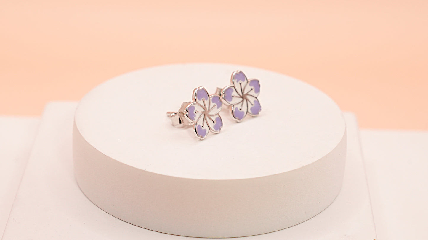 Violet Sun Bloom Pendant set