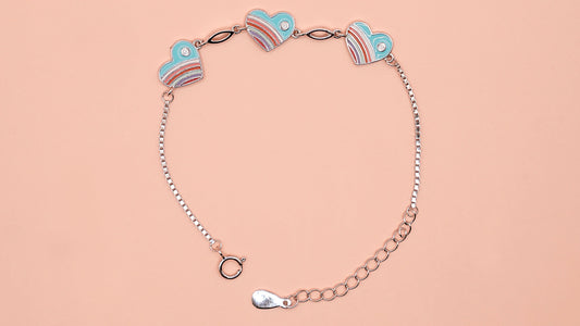 The Rainbow Heart Bracelet