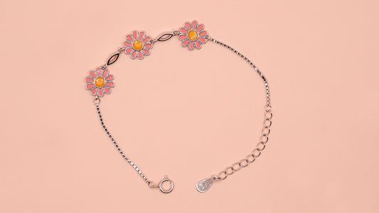 The Pink Sunflower Bracelet