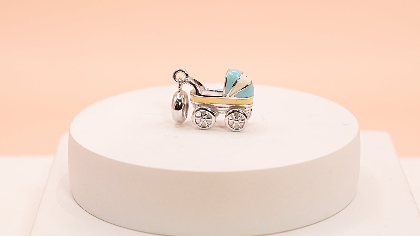 Sweet Blue Stroller Baby Charm